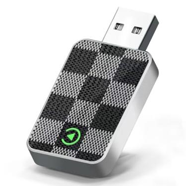 Imagem de Adaptador CarPlay sem fio para iPhone - Mini Plug & Play Auto Connect, baixa latência, iOS 10+ compatível com a maioria dos carros CarPlay (prata)