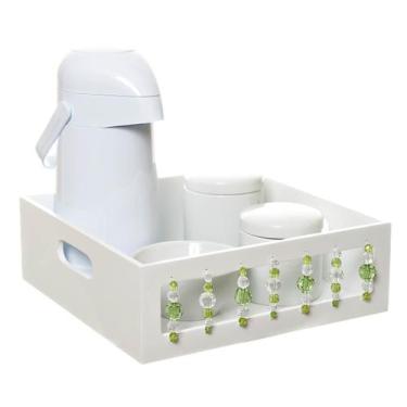 Imagem de Kit Higiene Pedra Verde Quarto Bebê Menino - Potinho de mel