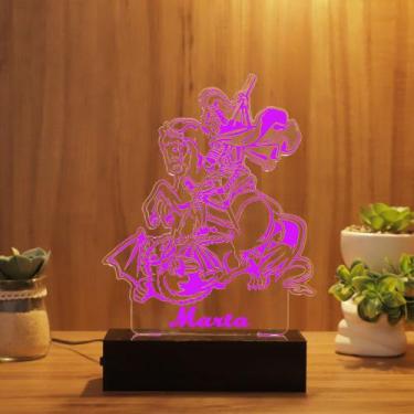 Imagem de Luminária Abajur São Jorge LED Rosa - Bold