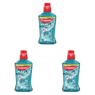 Imagem de Colgate Plax Ice Infinity - Enxaguante Bucal, 500Ml (Pacote de 3)