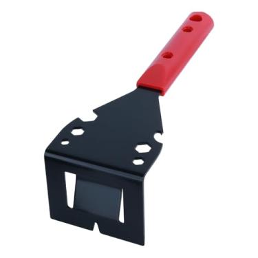 Imagem de Qiveno Ferramenta extrator de acabamento resistente - Kit de remoção de rodapé profissional com barra de elevação e martelo, multiferramenta para pisos, tapume e moldagem - Remodelação comercial