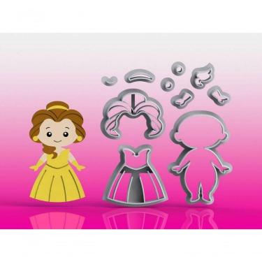 Imagem de Cortador Princesa Bela Modular Tamanho 8 Cm