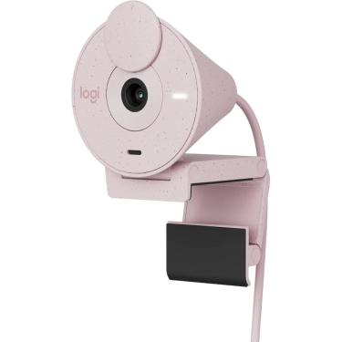 Imagem de Webcam Logitech Brio 300 - Rosa/Branco