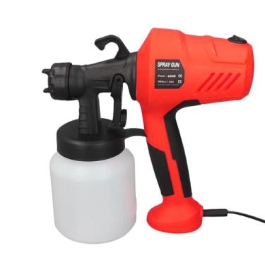 Imagem de Generic Pistola de Tinta Spray Elétrica, Pulverizador de Tinta Elétrica 3 Padrões para Teto de Parede (Vermelho)