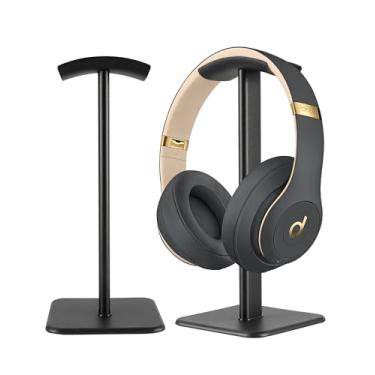 Imagem de DGPLUS Suporte para fone de ouvido – Suporte de fone de ouvido para mesa com gancho de alumínio compatível com todos os fones de ouvido intra-auriculares de computador, Xbox One, PS5, PS4, PC, jogos