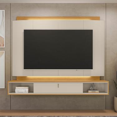Imagem de Painel para TV até 75 Polegadas com LED 1 Porta Havana Linea Brasil - Tauari/Off White...
