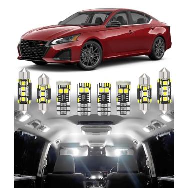 Imagem de BMT xms Substituição de luz LED interior de carro para Nissan Altima 2013-2024, 6000K Pacote de lâmpadas interiores super brilhantes, 11 peças