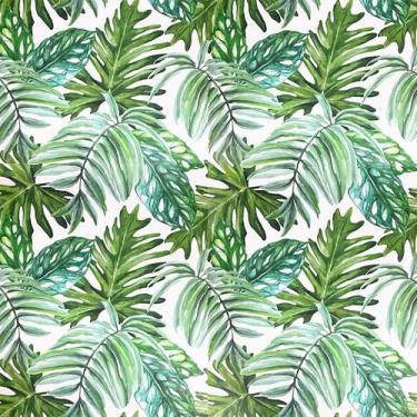 Imagem de Papel de parede autoadesivo folhagem verde 45x500 - DCARTE