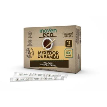 Imagem de Mexedor De Bambu Embalado Individualmente Eco 11 Cm Para Restaurante E