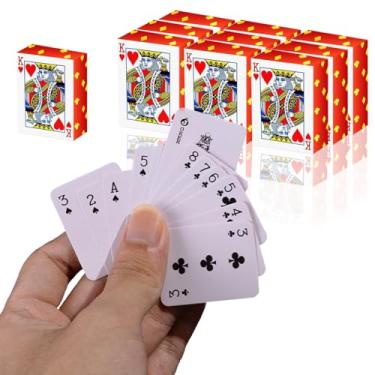 Imagem de SHOWHIHI Mini Playing Cards 10-Pack, 1.65" Mini Deck of Cards, Durable & Portable for Gifts, Parties, Travel Fun