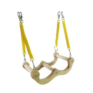 Imagem de Generic Balanço de Mola de Madeira para Pássaros, Brinquedo para Calopsitas