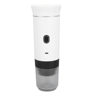 Imagem de Yinhing Cafeteira Portátil, Moedor de café Operações de Botão Operações Recarregáveis Elétricas de Mão Portátil Machine Com Entusiastas de Esportes Ao Ar Livre e Amantes de café (Branco)