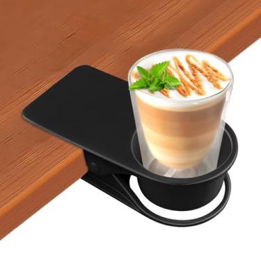 Imagem de 1 suporte de copo de bebida, suporte de copo de garrafa de mesa Kalolary DIY grampo de armazenamento de pires clipe de pires de água suporte de caneca de café design de clipe de pires para casa e