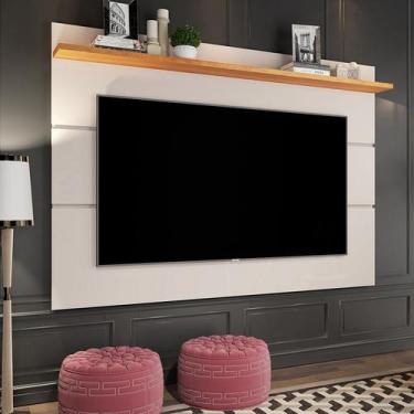 Imagem de PAINEL Giga VIVARE 1.60 OFF WHITE COM NATURE - Giga Móveis