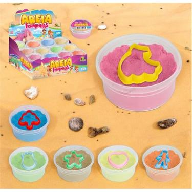 Imagem de Areia de Modelar 60g com Molde  Massinha Sensorial Infantil - Art Brin