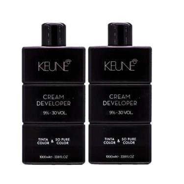 Imagem de Kit Keune Tinta Color & So Pure Color 9% - 30 VOL  Oxidante Cremoso 1L