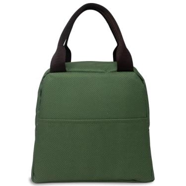 Imagem de Lancheira térmica Steel Mill & Co para mulheres ou homens, lancheira térmica de grande capacidade, linda lancheira para adultos, mini cooler com fecho de zíper, bolsos e alças resistentes (diamante