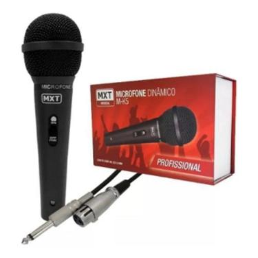 Imagem de Microfone Dinâmico M-K5 Mxt Preto Metal Com Fio Homologação: 20121300160