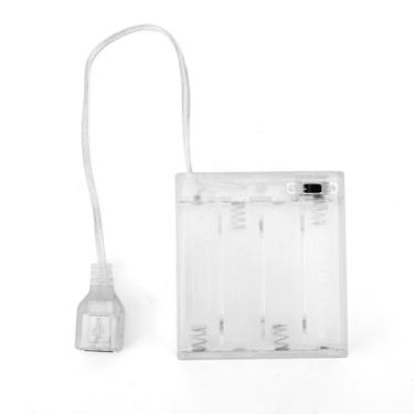 Imagem de BTFO Pacote de Bateria Portátil para Letreiro de Neon LED 5 V-6 V, Caixa Bateria Com Fonte Alimentação Converte Luzes Neon USB em Luzes Operadas por para Uso em Escritórios Domésticos