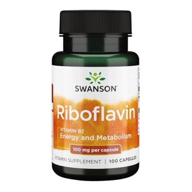 Imagem de Vitamina B-2 Riboflavina 100mg 100 Cápsulas Importado