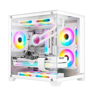 Imagem de Gabinete Hyrax Tower HGB705, Mini Tower, Lateral em Vidro, Branco - HG