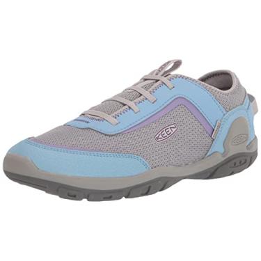 Imagem de KEEN Tênis infantil unissex Knotch Tracer confortável casual, Prata/azul, 8 Little Kid