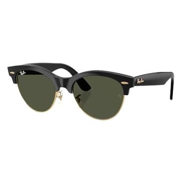 Imagem de Óculos de Sol Ray-Ban Clubmaster Way 0RB2341 901/31 Tam 54 / Preto/Ouro - Lentes Verde