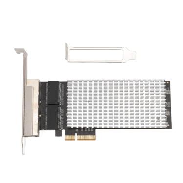 Imagem de PCIE X4 Card de rede I225 Chipset Quad Port 2.5g Gigabit Adaptador Ethernet para virtualização do servidor e expansão de armazenamento com dissipador de calor