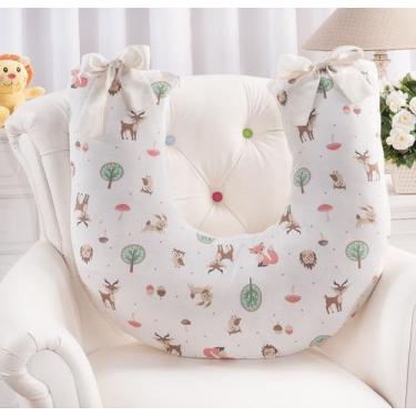 Imagem de Almofada para amamentação bebê - raposinha bege - MEDINA CONFECÇÕES