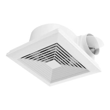 Imagem de Generic Exaustor de banheiro, ventilador extrator leve, quadrado, silencioso, versátil, com amortecedor de refluxo para oficinas, cozinhas e armazéns, 11 Inch