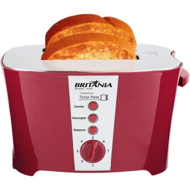 Imagem de Torradeira Britânia Pane 7 Níveis Tosta e Reaquece 800W 220V