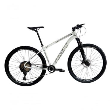 Imagem de Bicicleta Aro 29 Ksx Sd7 12v Garfo Com Trava K7 11/50 Freios Hidráulicos Kit 1x12 - Branco/prata Tam. 19