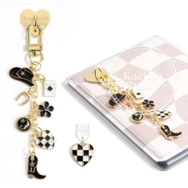 Imagem de Kaciola Correntes charmosas para Kindle, lindos pingentes de telefone e-reader pulseiras acessórios presente para leitores amantes de livros mulheres homens, pingentes compatíveis com Kindle/E-Reader