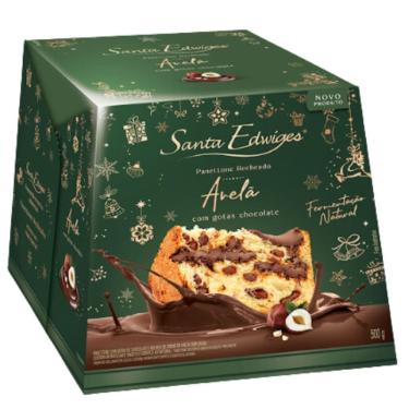 Imagem de Panettone Santa Edwiges Avelã com Gotas de Chocolate 500g