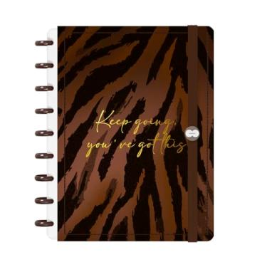 Imagem de Caderno De Disco Iscool Inteligente M Natural Fashion Safari Tigre