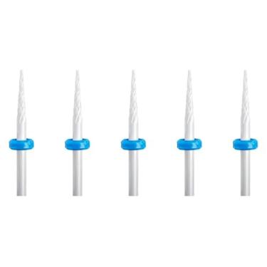 Imagem de 5 peças de cerâmica para arte de unhas, cortador rotativo, aparelho de limpeza para manicure, acessórios de máquina de trituração de unhas, ferramenta de gel de unha