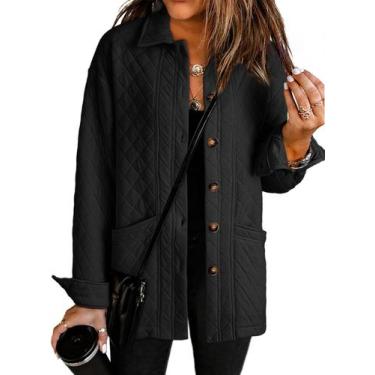 Imagem de Jaqueta Dokotoo acolchoada para mulheres, moda de outono, preta, taman