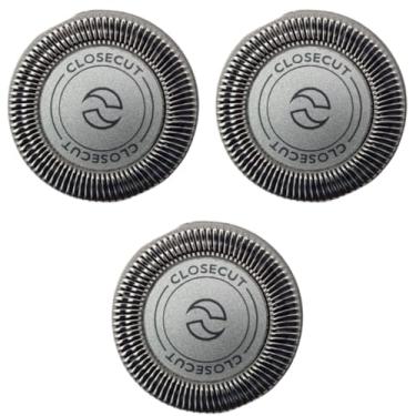 Imagem de Closecut Lâminas de Reposição para Barbeador Elétrico, Compatível com HQ56 HQ55 HQ3 HQ4, Kit com 3 Unidades