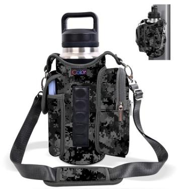 Imagem de Bolsa de ginástica, suporte magnético para garrafas de água icolor com