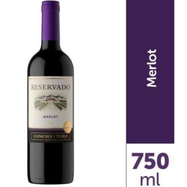 Imagem de Vinho Concha Y Toro Tinto Meio Seco Reservado Merlot 750ml