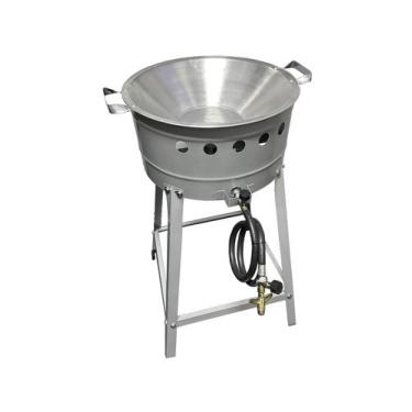 Imagem de Fritador à Gás Alta Pressão + Tacho 16 Alumínio + Cesto - ITAJOBI.ELET