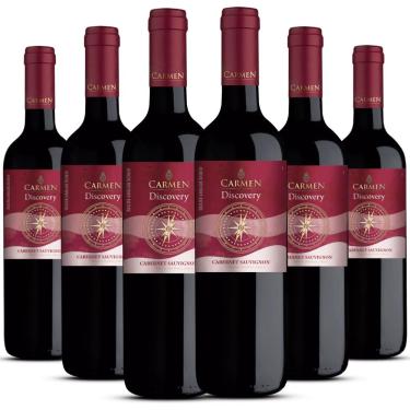 Imagem de Kit Caixa Fechada 6 Garrafas Carmen Discovery Cabernet Sauvignon