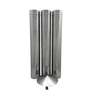 Imagem de 1,80 m de duto galvanizado de 150 mm de diâmetro com chapéu chinês - G