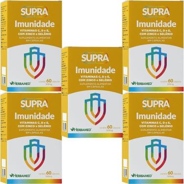 Imagem de Kit 5X Supra Imunidade - 500mg 60 Cápsulas - Herbamed-Masculino