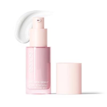 Imagem de Doll Skin Genius Reishi Leite de Cogumelo Renovador – Soro Facial Hidratante com Reishi, Chaga e Juba de Leão – Antienvelhecimento, Reparação de Barreiras e Cuidados com a Pele Calmante para Pele Seca