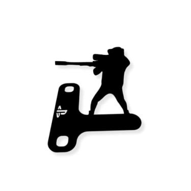 Imagem de 12 Suporte Para Controle De Video Game Acrílico Atirador (Mod 1 Preto)