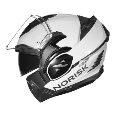Imagem de Capacete Norisk Avenger Monocolor Branco Brilhante