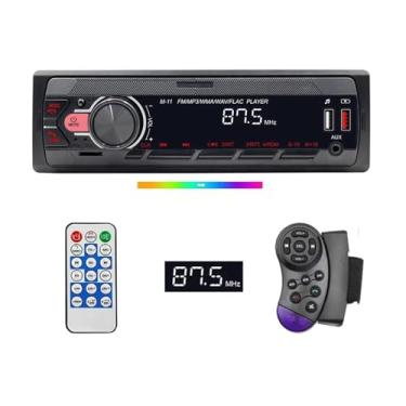 Imagem de FINYQBET Som Automotivo 1din - Tela LED 3 Polegadas, Bluetooth, Dual USB Carregamento Rápido, Controle no Volante, MP3 Player, AUX, FM - Universal para Carros, Caminhões e Moto