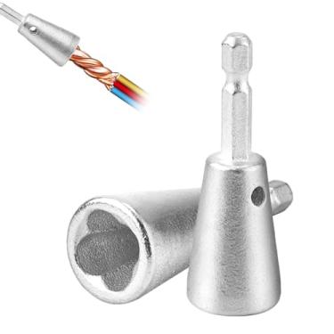 Imagem de 2 peças de conectores de fio Twister, broca de torção de fio novo ferramenta de torção de fio para furadeira e decapador para furadeira de decapagem rápida para todas as furadeiras