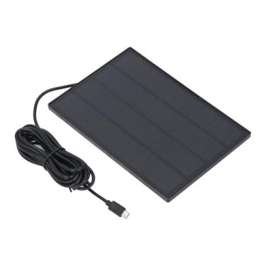 Imagem de Cryfokt Carregador de Painel Solar Com Suporte Ajustável 5W 5V para Câmera de Segurança, IP66 à Prova D'água, para Câmera Externa, Carregador Sem Fio